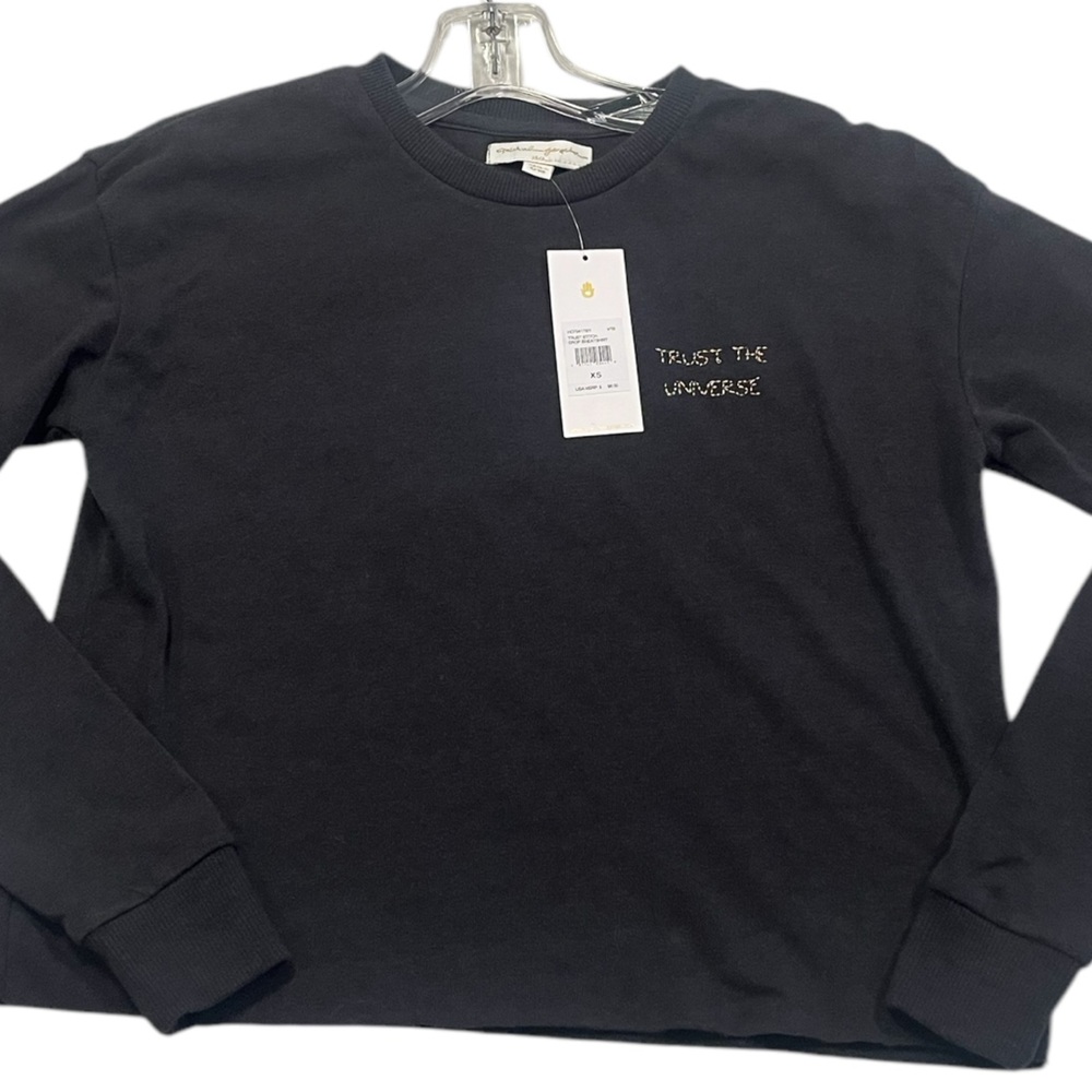 NWT Spiritual Gangster Trust The Universe Stitch Crop Long Sleeve Top Size XS - Picture 5 of 10